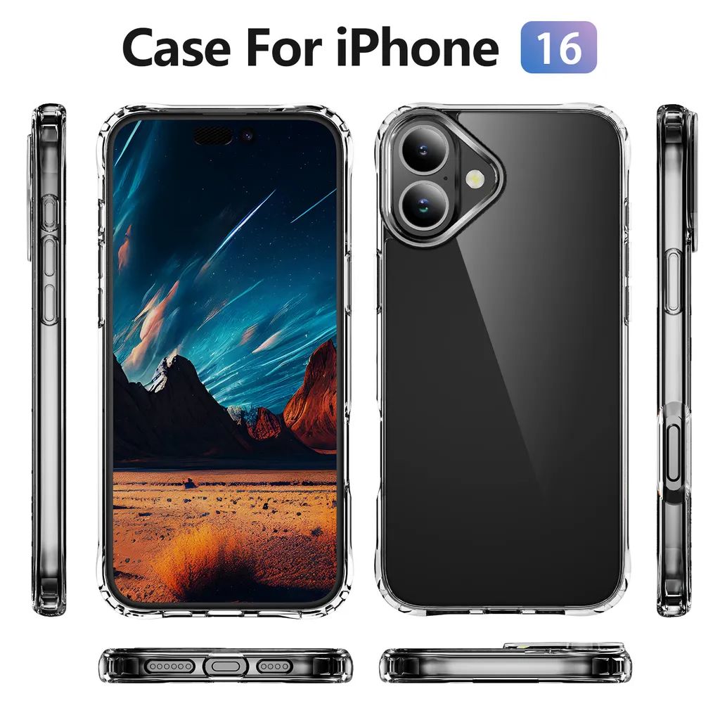SiGN Ultra Slim Cover til iPhone 16 - Gennemsigtig