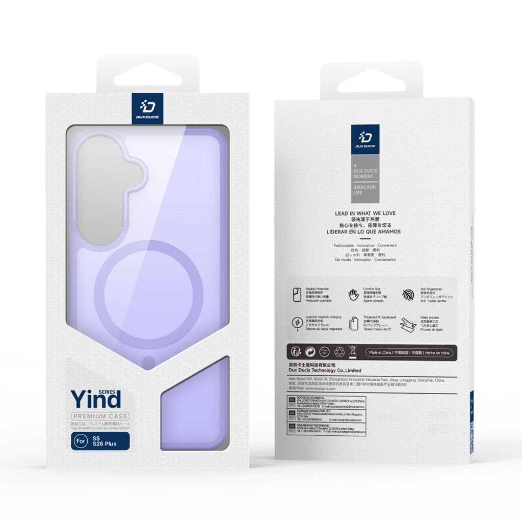 DUX DUCIS Samsung Galaxy S26 Plus MagSafe-skal – Ljuslila