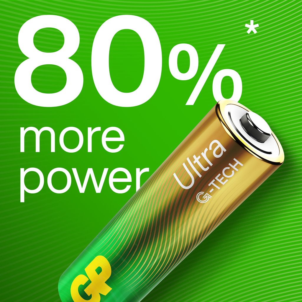 GP Ultra Alkaline 12xAA + 12xAAA – Zaklamp gratis erbij