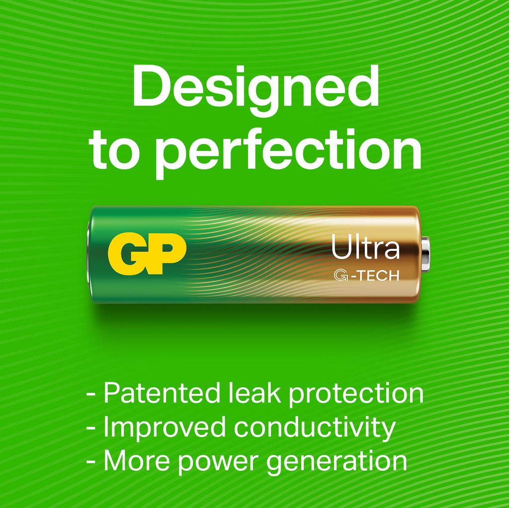 GP Ultra Alkaline 12xAA + 12xAAA – Zaklamp gratis erbij