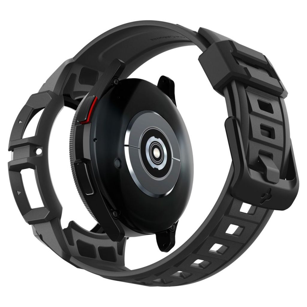 Spigen Rugged Armor Pro Klokkereim & Deksel til Samsung Galaxy Watch 6 Classic 47mm - Svart