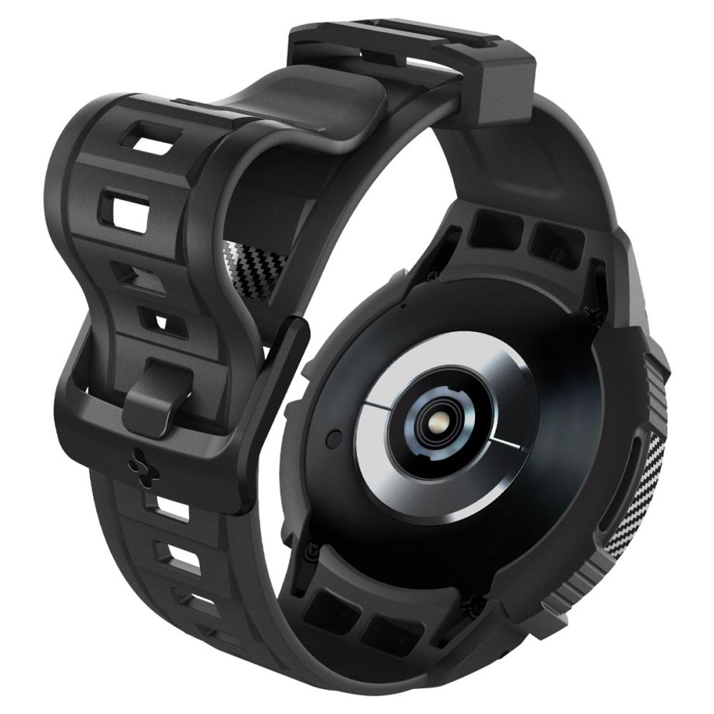 Spigen Rugged Armor Pro Klokkereim & Deksel til Samsung Galaxy Watch 6 Classic 47mm - Svart