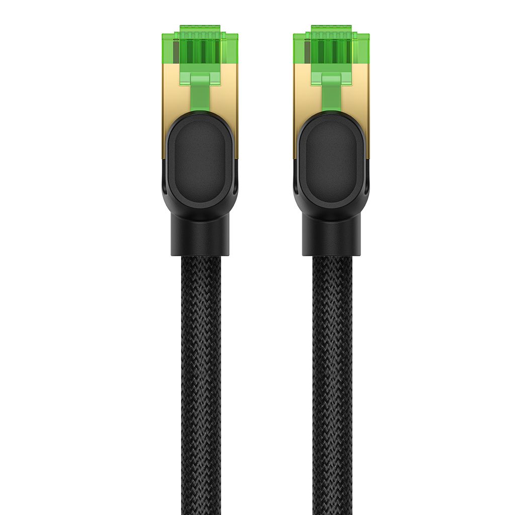 Baseus FAST RJ45 cat.8 nettverkskabel 40Gbps 1m flettet svart