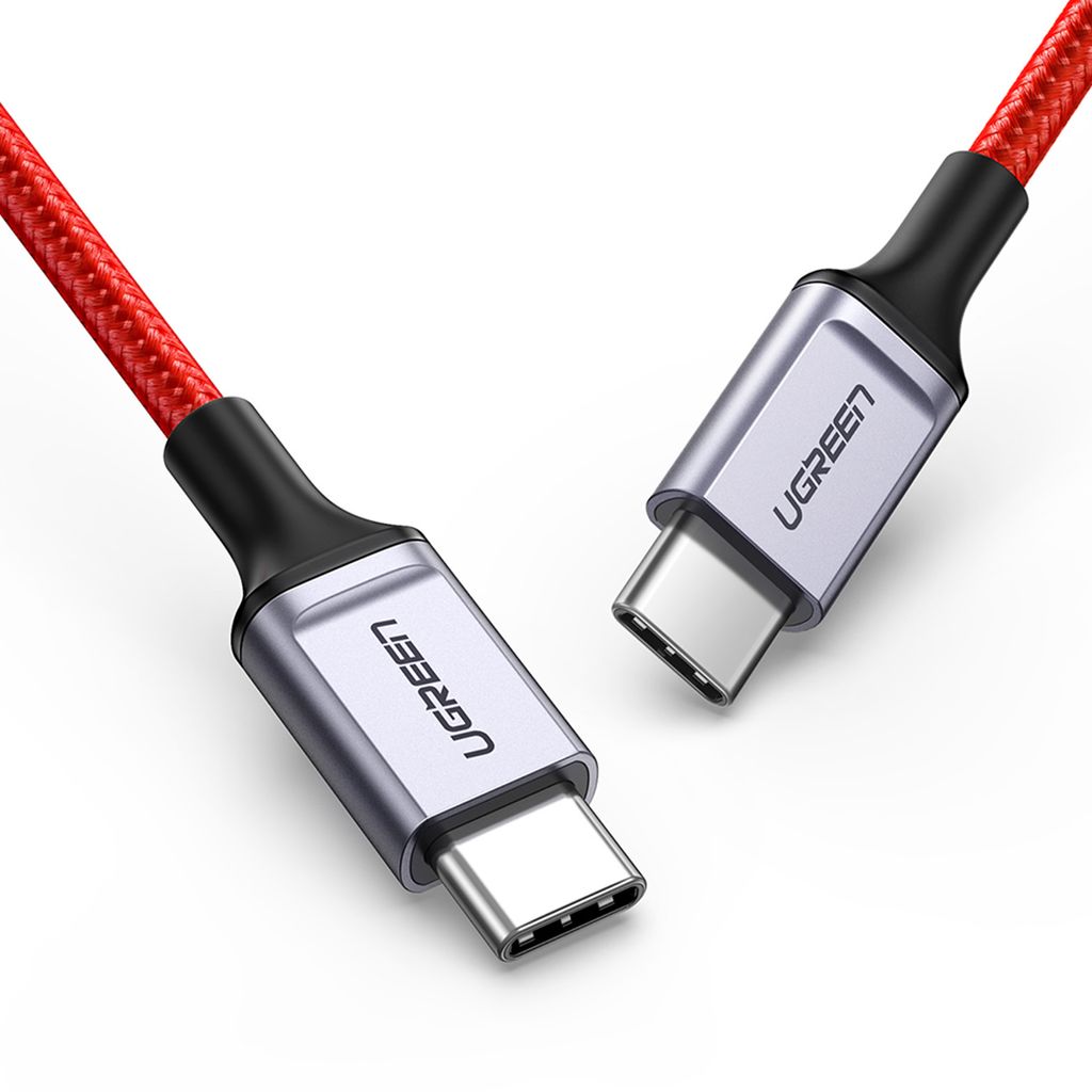 Ugreen US294 USB-C til USB-C kabel 1m rød 3A/480Mb/s