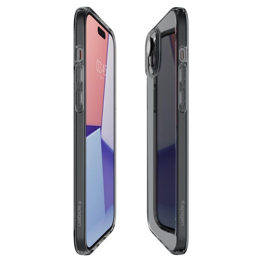 Spigen Crystal Flex Deksel til iPhone 15 Plus - Grå/gjennomsiktig