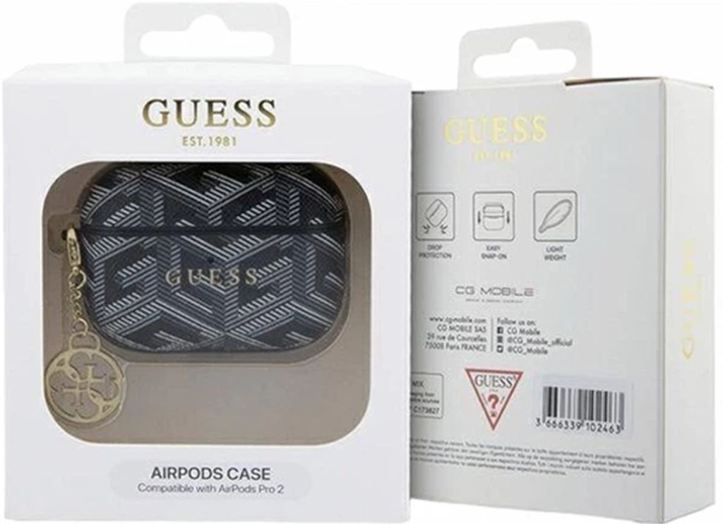 Guess GCube Charm Etui till Airpods Pro 2 - Sort