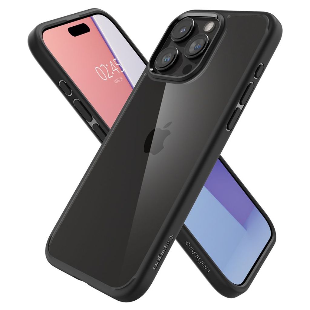 Spigen Ultra Hybrid Deksel til iPhone 15 Pro Max - Matte Black