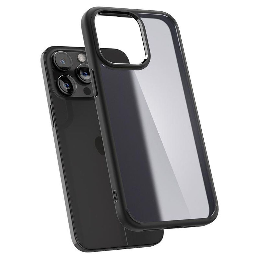 Spigen Ultra Hybrid Deksel til iPhone 15 Pro Max - Gjennomsiktig svart