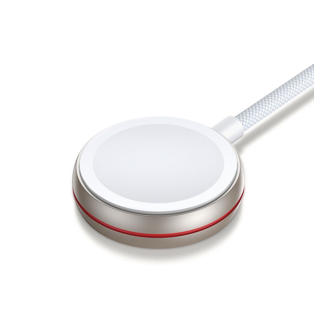 Joyroom S-IW012 Lightning-kabel og induktiv lader til Apple Watch – hvit