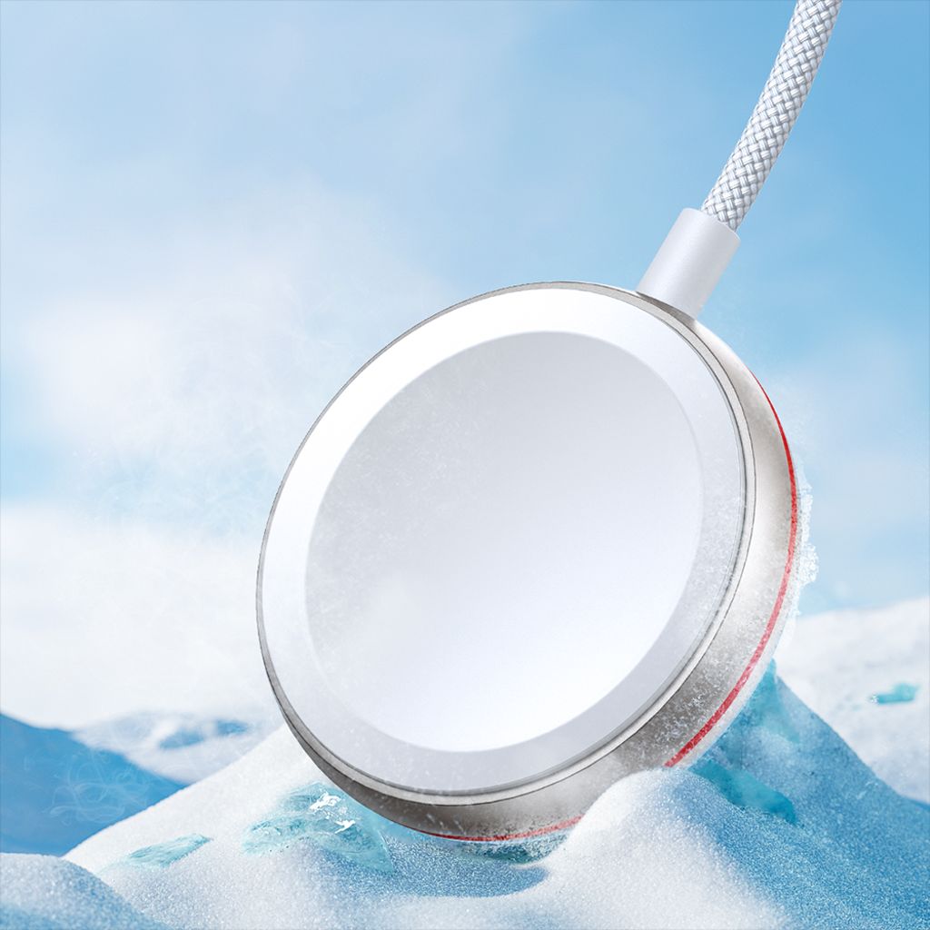 Joyroom S-IW012 Lightning-kabel og induktiv lader til Apple Watch – hvit