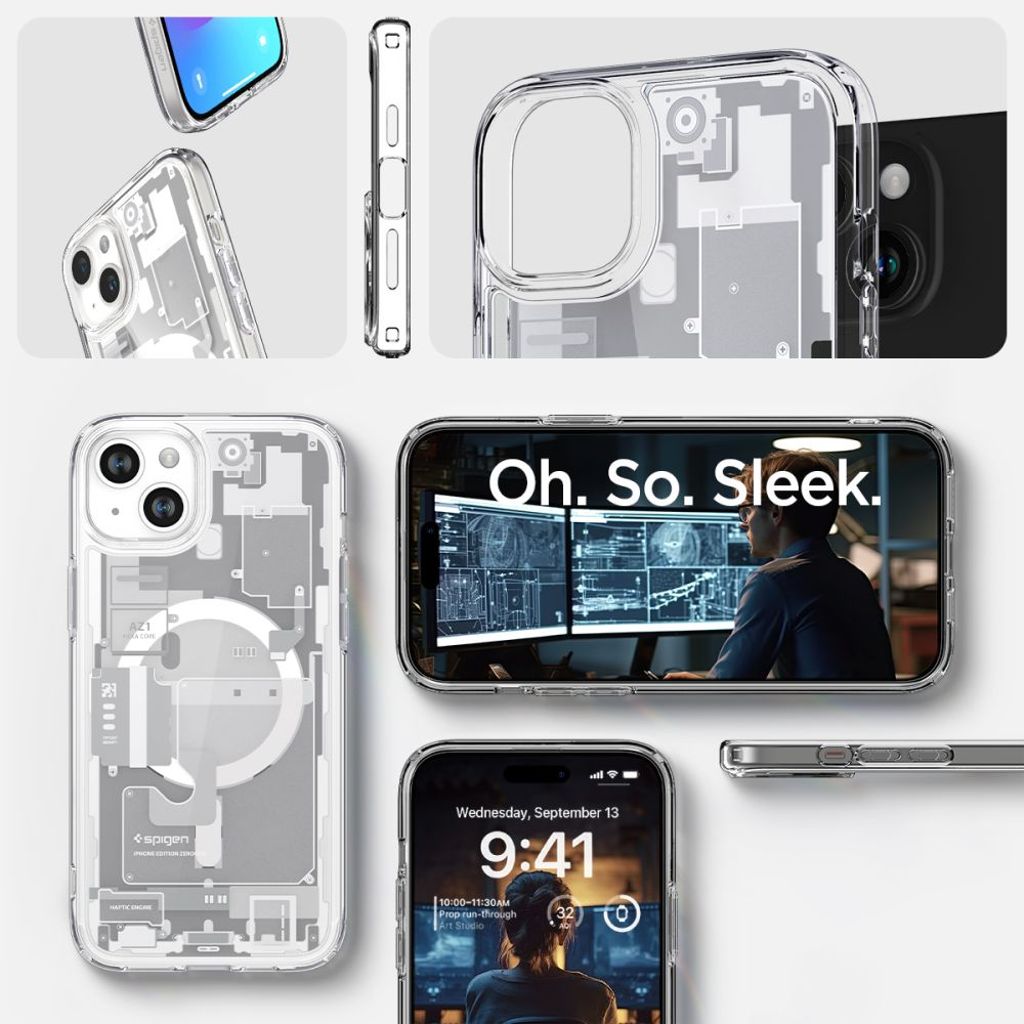 Spigen Ultra Hybrid MagSafe Zero One Deksel til iPhone 15 Plus - Hvit