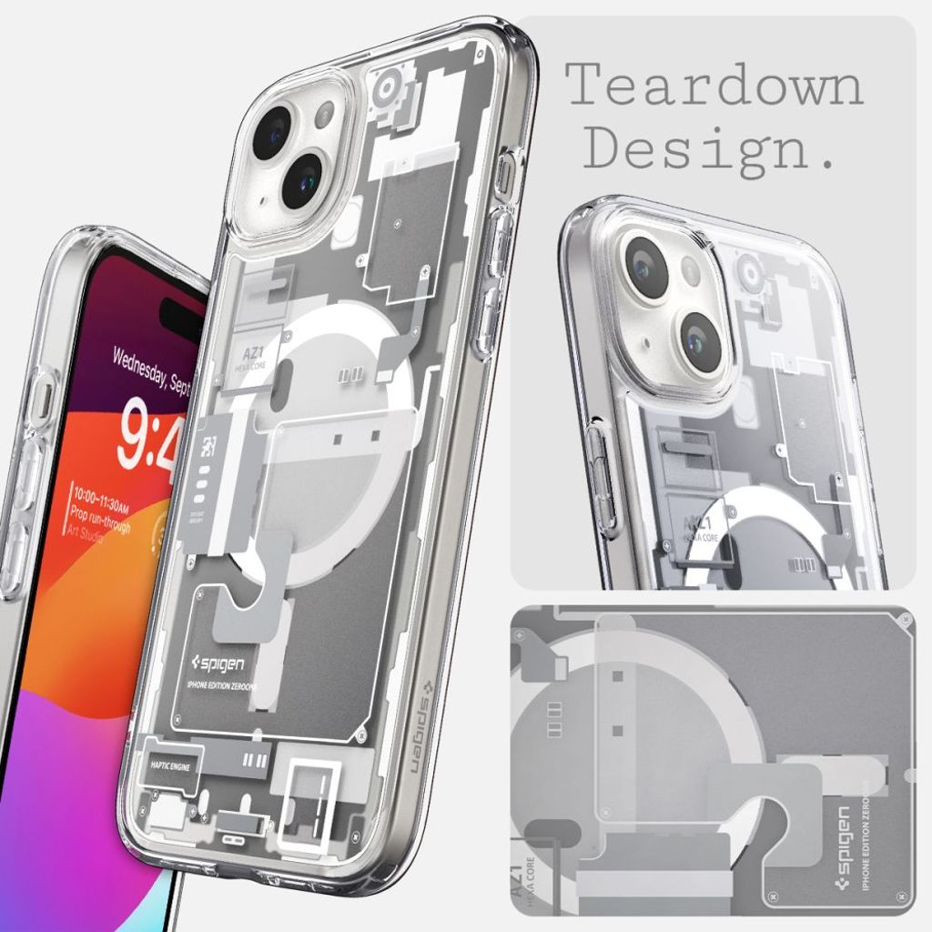 Spigen Ultra Hybrid MagSafe Zero One Deksel til iPhone 15 Plus - Hvit