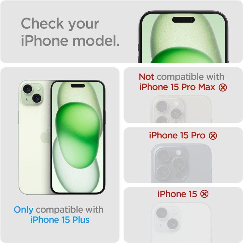 Spigen Glas.tR EZ Fit Privacy Skjermbeskytter til iPhone 15 Plus