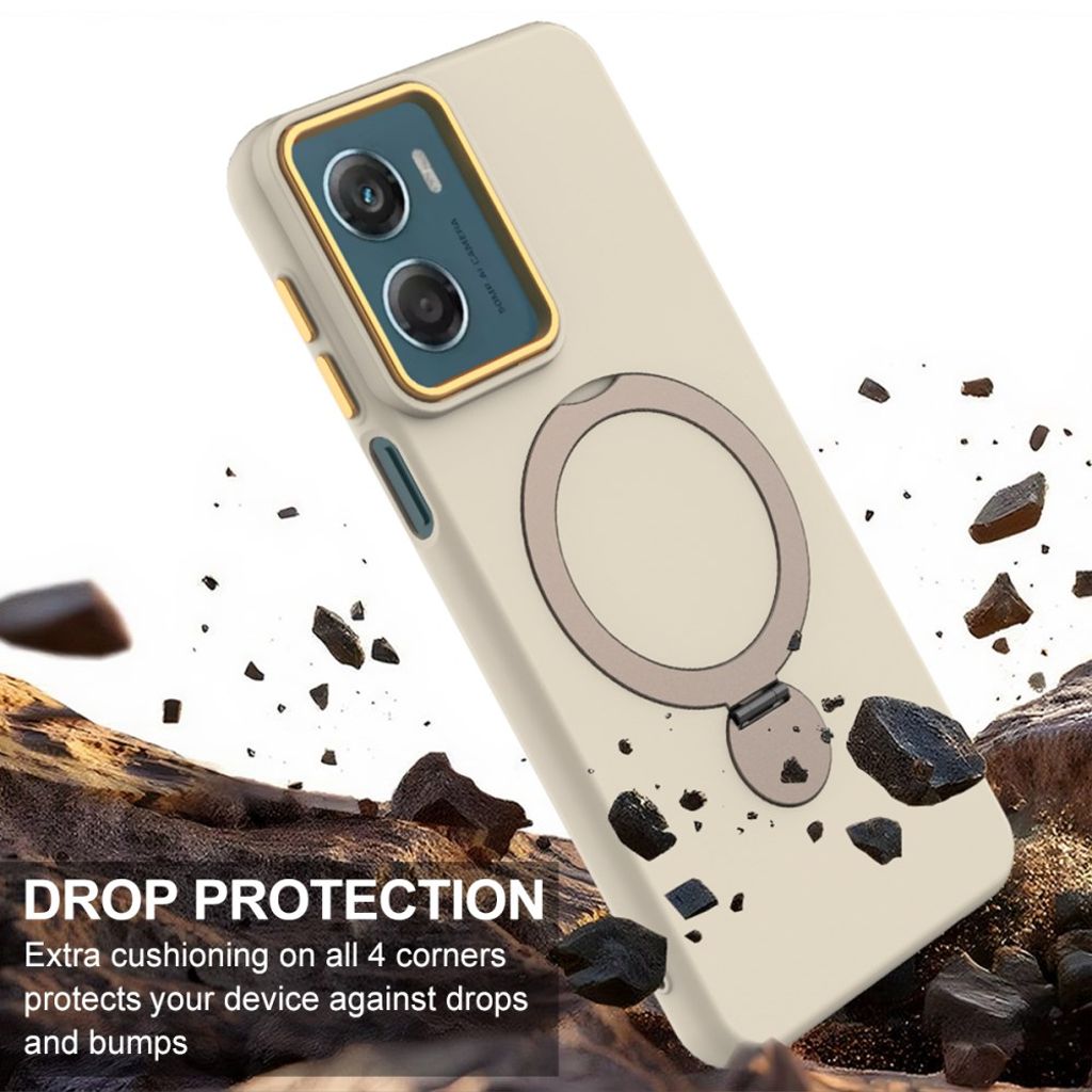 Motorola Moto G06 Power 4G/Moto G06 4G Deksel MagSafe-Ring - Aprikos