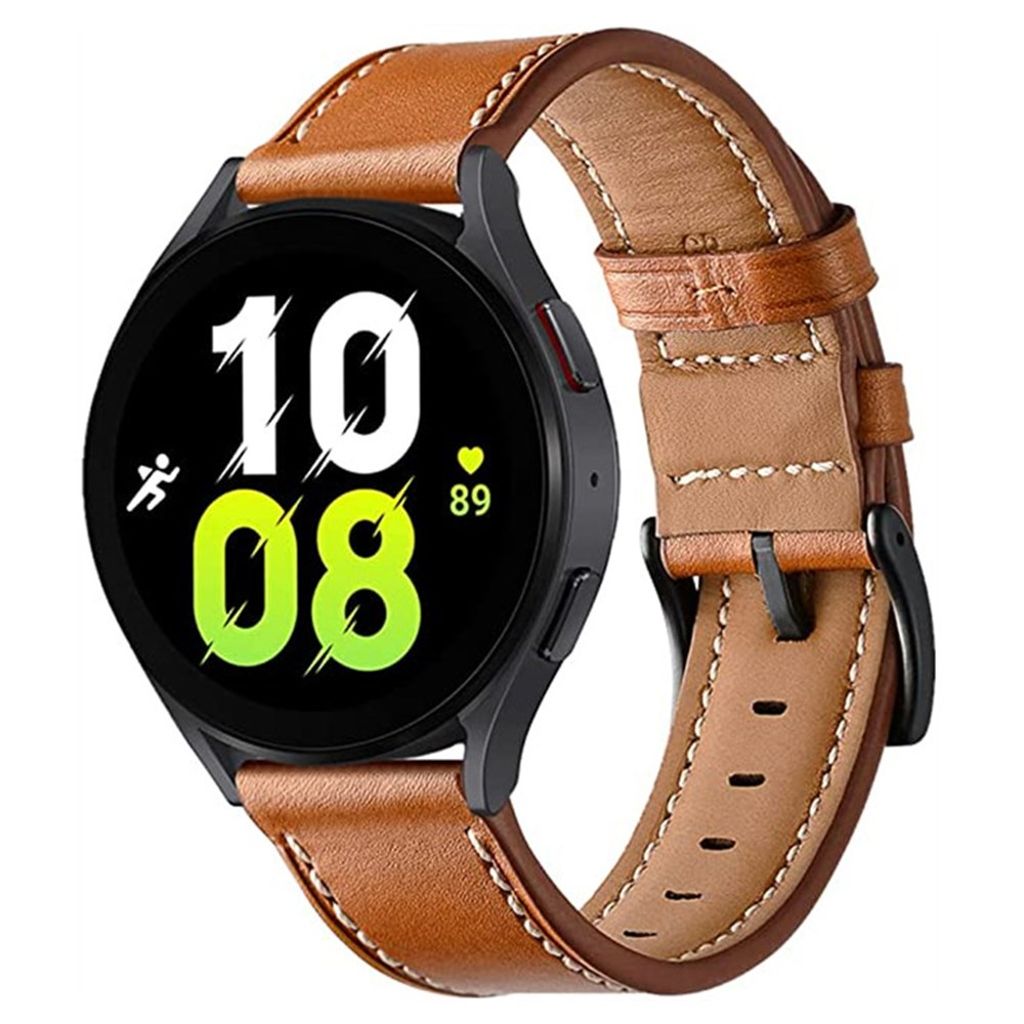 Garmin Forerunner 265 etc. Klockarmband i Läder - Brun