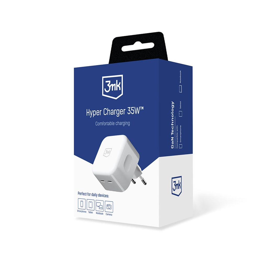 3mk Hyper Charger 35W - hurtiglader for mobil & nettbrett
