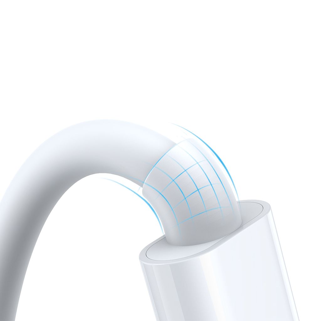Joyroom S-IW008 3-i-1 magnetisk ladekabel USB-A til Lightning/USB-C 1,2m hvit