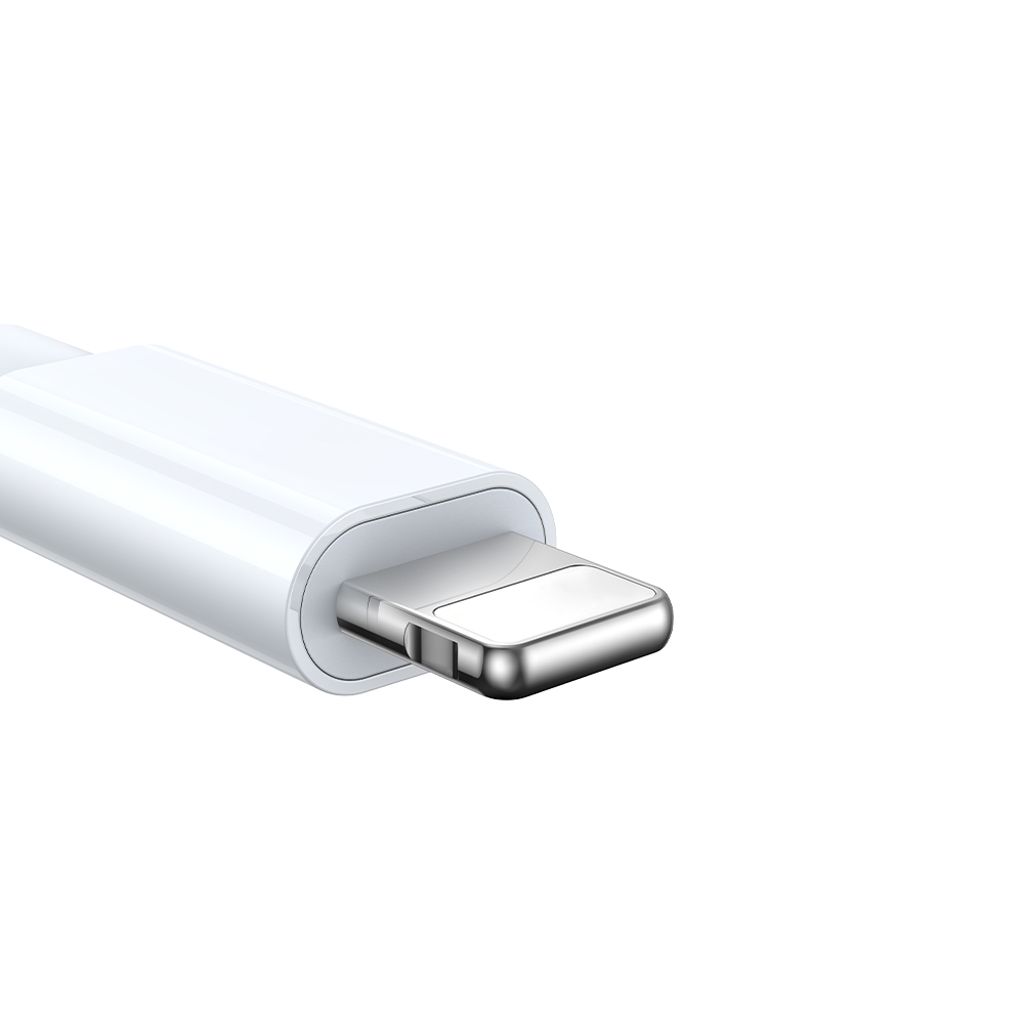 Joyroom S-IW008 3-i-1 magnetisk ladekabel USB-A til Lightning/USB-C 1,2m hvit