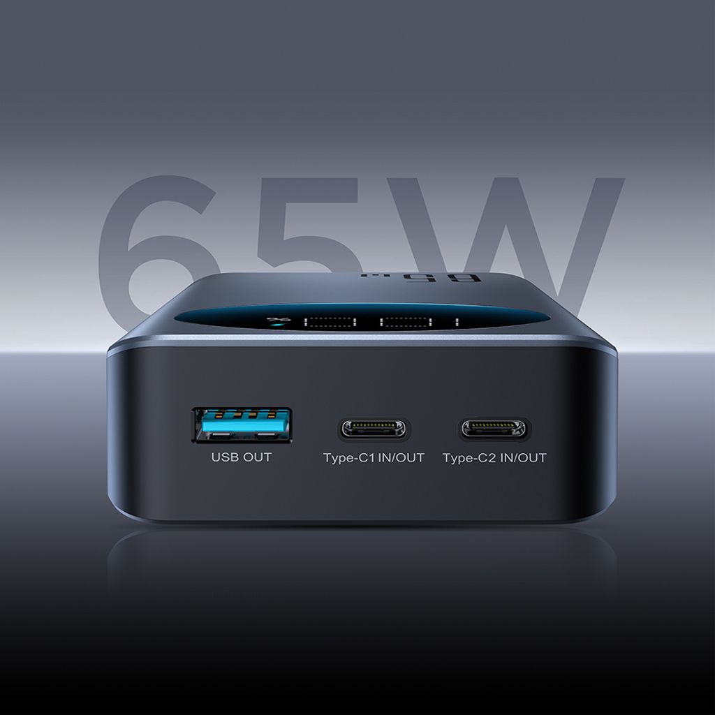 Joyroom powerbank 65W 20000mAh svart (JR-PBF04)