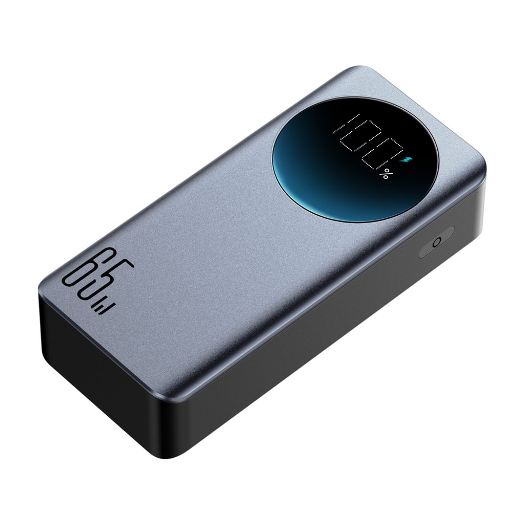 Joyroom 30000mAh 65W power bank med digital skjerm (JR-PBF05) - svart
