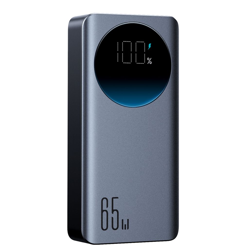 Joyroom 30000mAh 65W power bank med digital skjerm (JR-PBF05) - svart