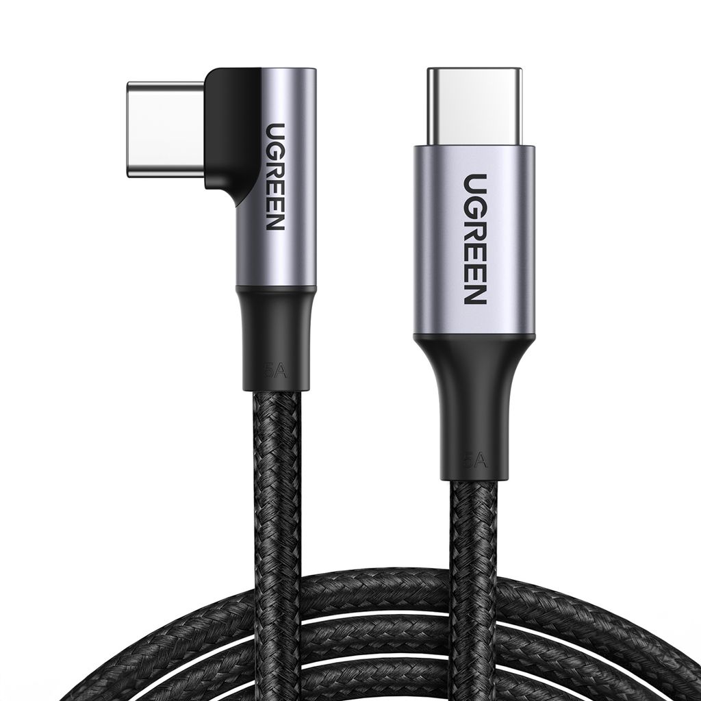 Ugreen US334 70645 USB-C til USB-C kabel 100W PD, 2m (sort)