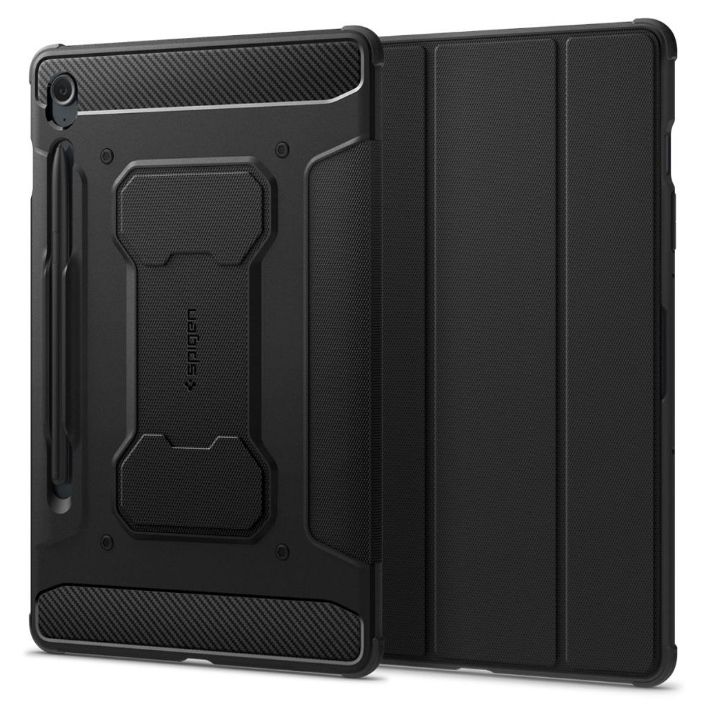 Spigen Rugged Armor Pro Fodral till Samsung Galaxy Tab S9 FE - Svart