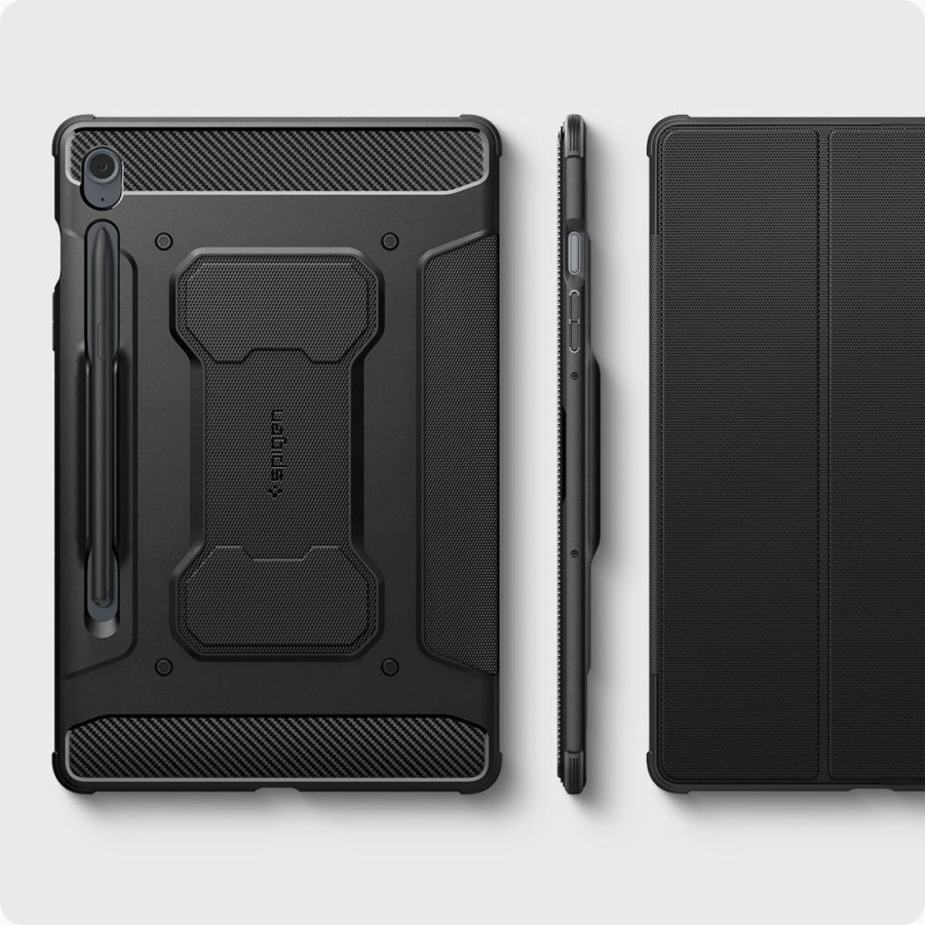 Spigen Rugged Armor Pro Fodral till Samsung Galaxy Tab S9 FE - Svart