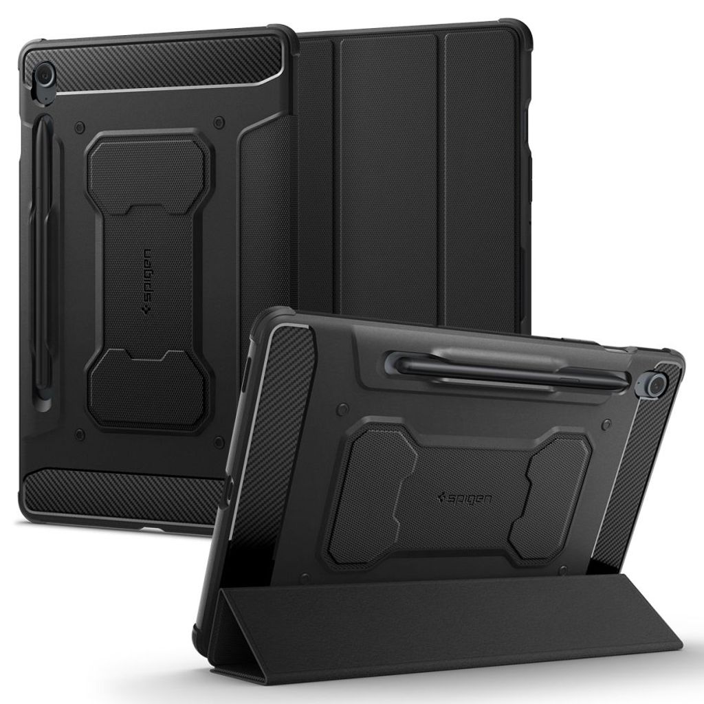 Spigen Rugged Armor Pro Fodral till Samsung Galaxy Tab S9 FE - Svart