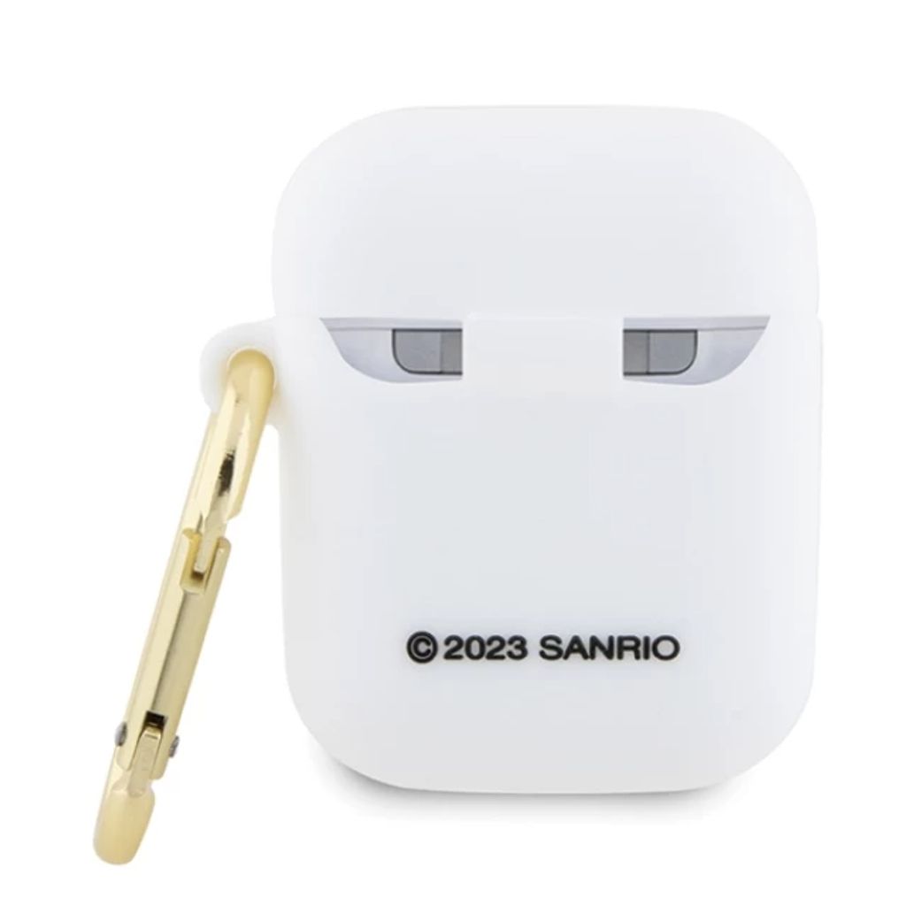 Hello Kitty 3D Silikon Fodral till Airpods 1/2 - Vit