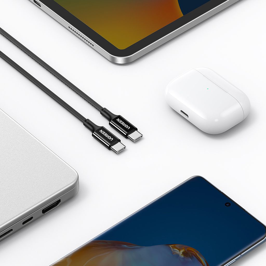 Ugreen US557 USB-C/USB-C PD kabel 100W 1m - sort