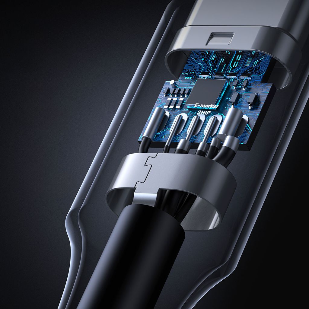 Ugreen US557 USB-C / USB-C PD kabel 100W 1m - hvid