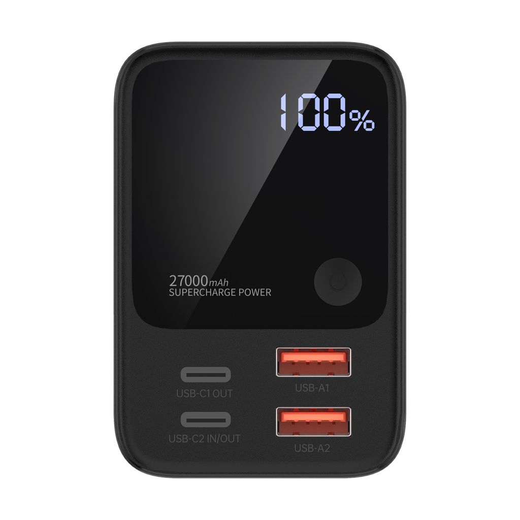 Choetech B635BK USB-A / USB-C powerbank 22.5W 27000mAh - svart