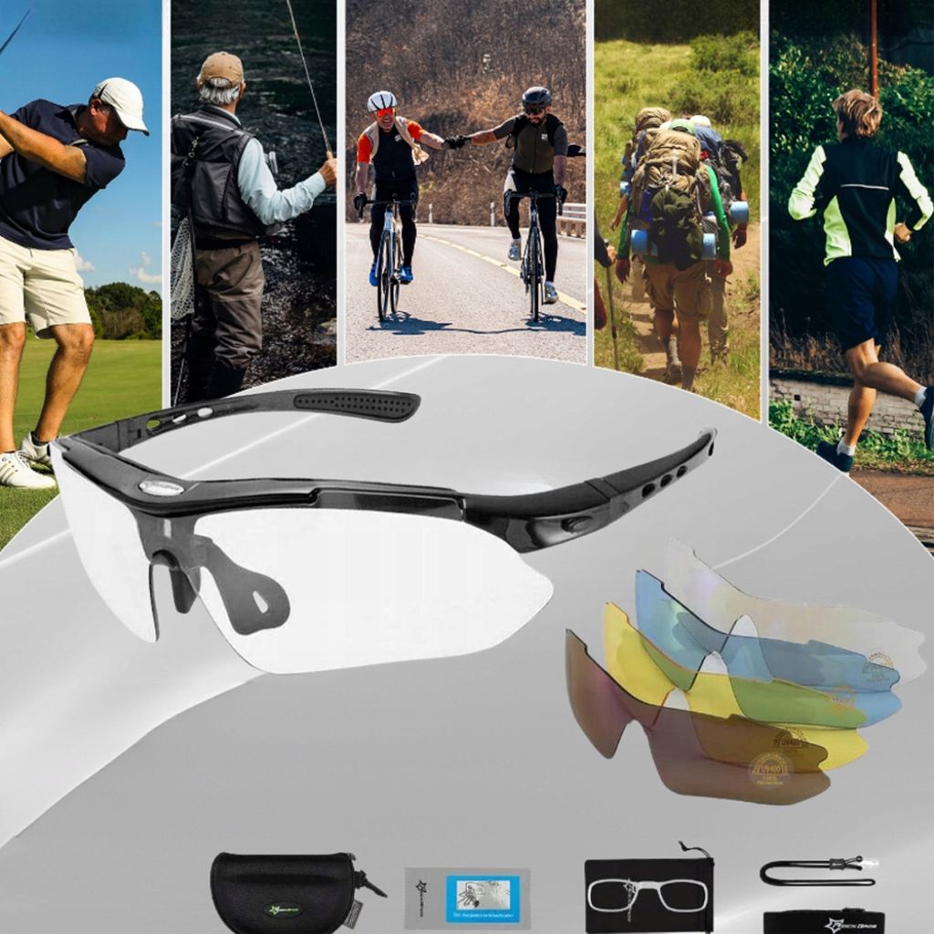 Rockbros 10003 polariserade cykelglasögon – Svart