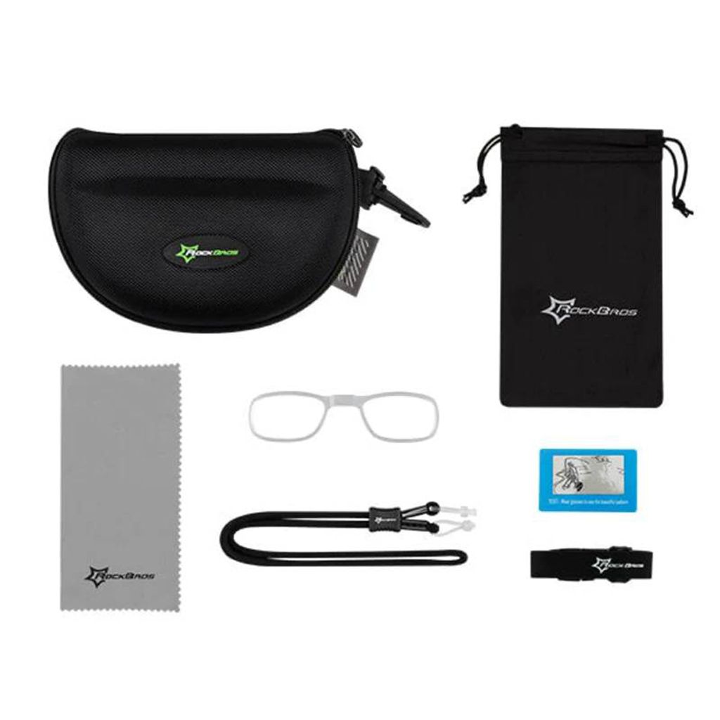 Rockbros 10142 Fotokromatiske UV400 Sykkelbriller - Hvite