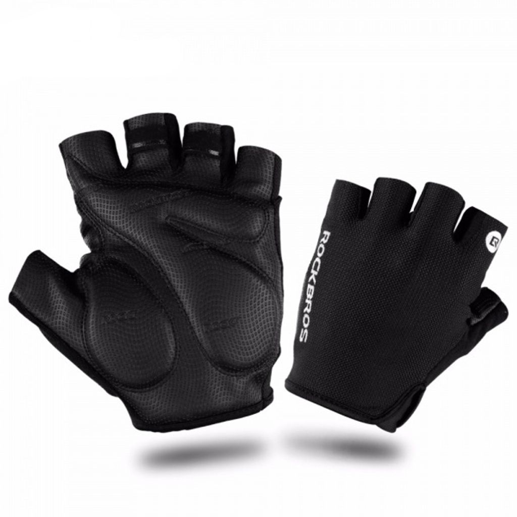 Rockbros S106BK pyöräilyhanskat, koko S – mustat