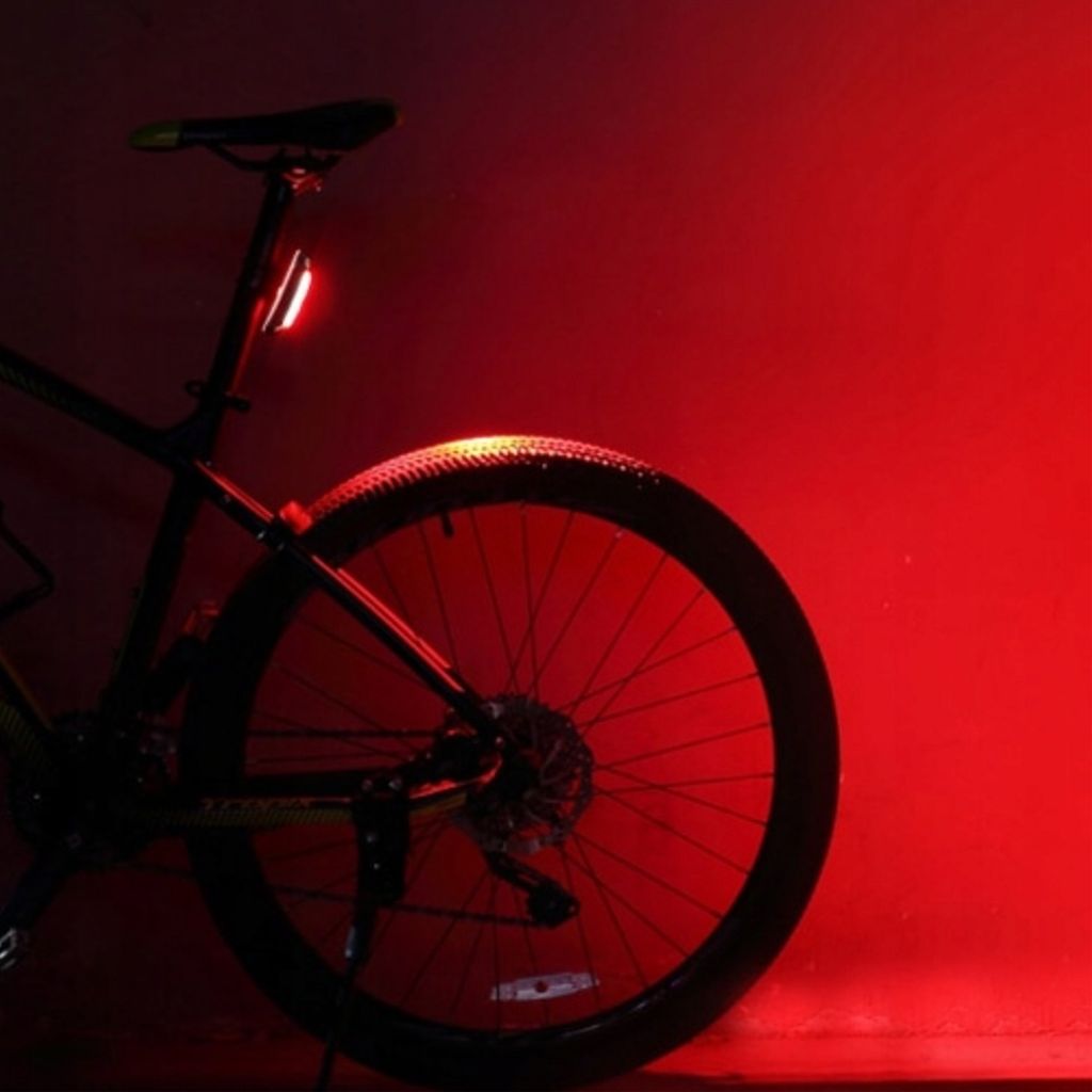 Rockbros A54BK baklampa för cykel 100lm, uppladdningsbar 500mAh – svart
