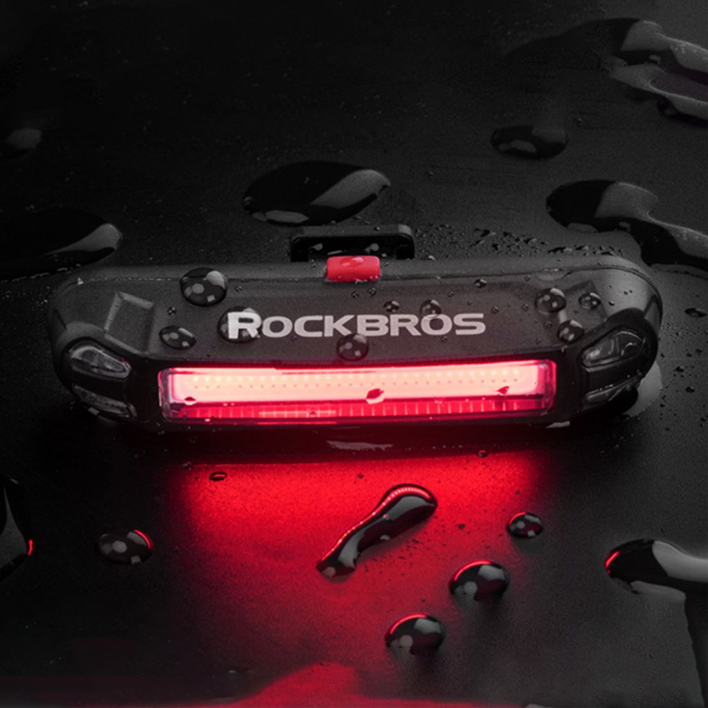 Rockbros A54BK baklampa för cykel 100lm, uppladdningsbar 500mAh – svart