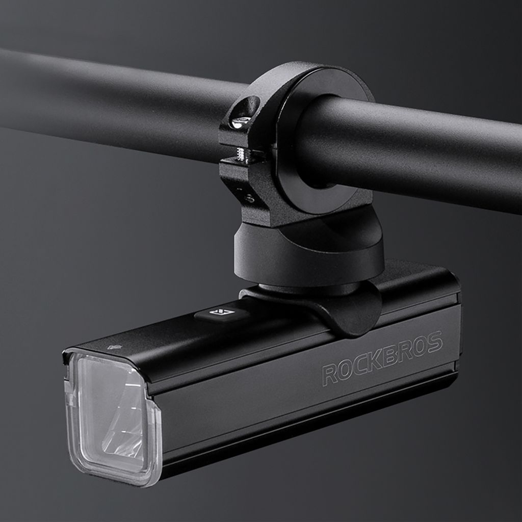 Rockbros sykkellykt foran 1000 lm + USB-C - USB-A-kabel - svart