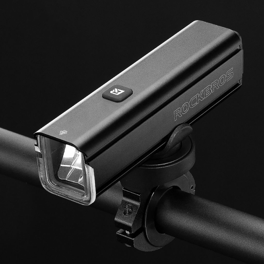 Rockbros sykkellykt foran 1000 lm + USB-C - USB-A-kabel - svart