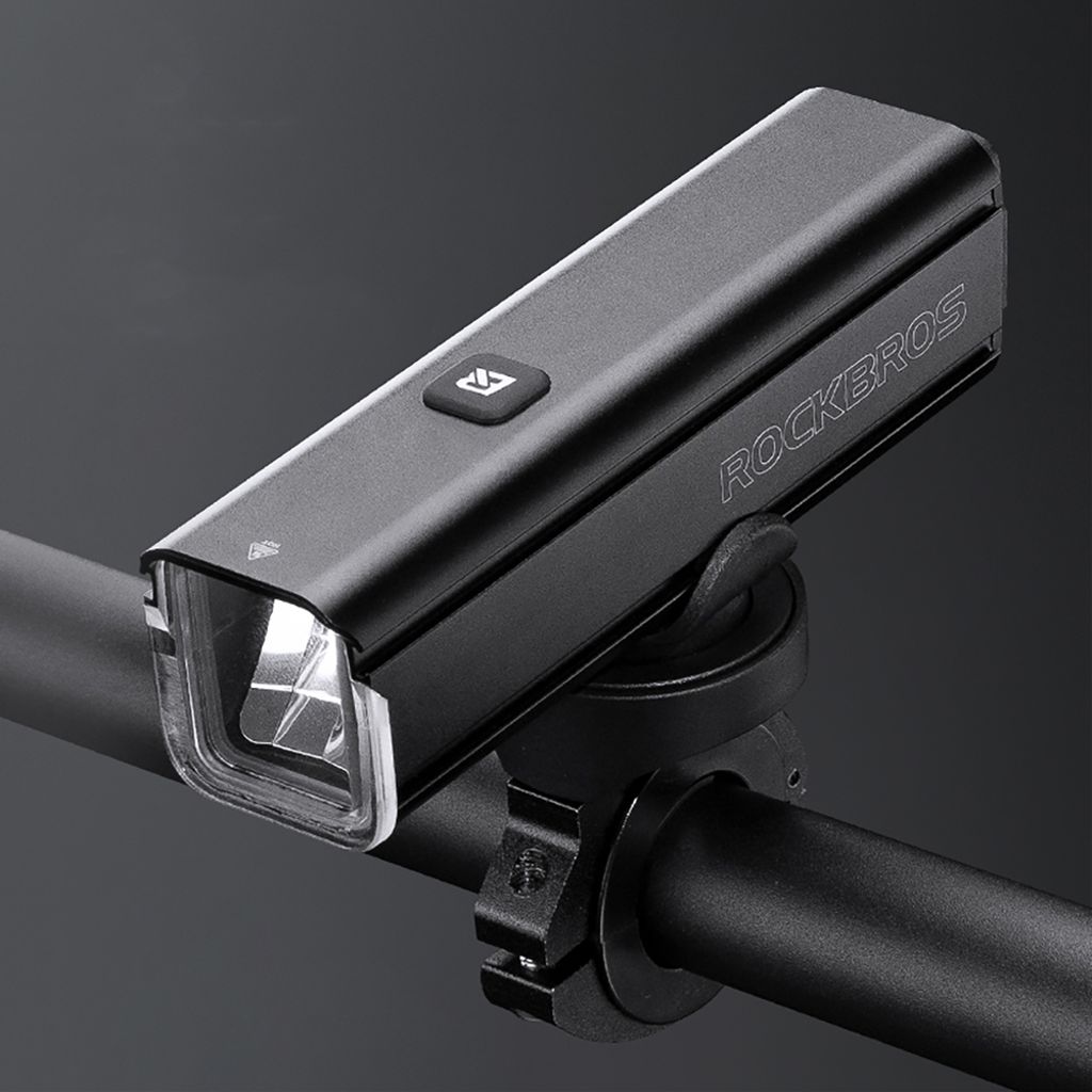 Rockbros sykkellykt foran 1000 lm + USB-C - USB-A-kabel - svart