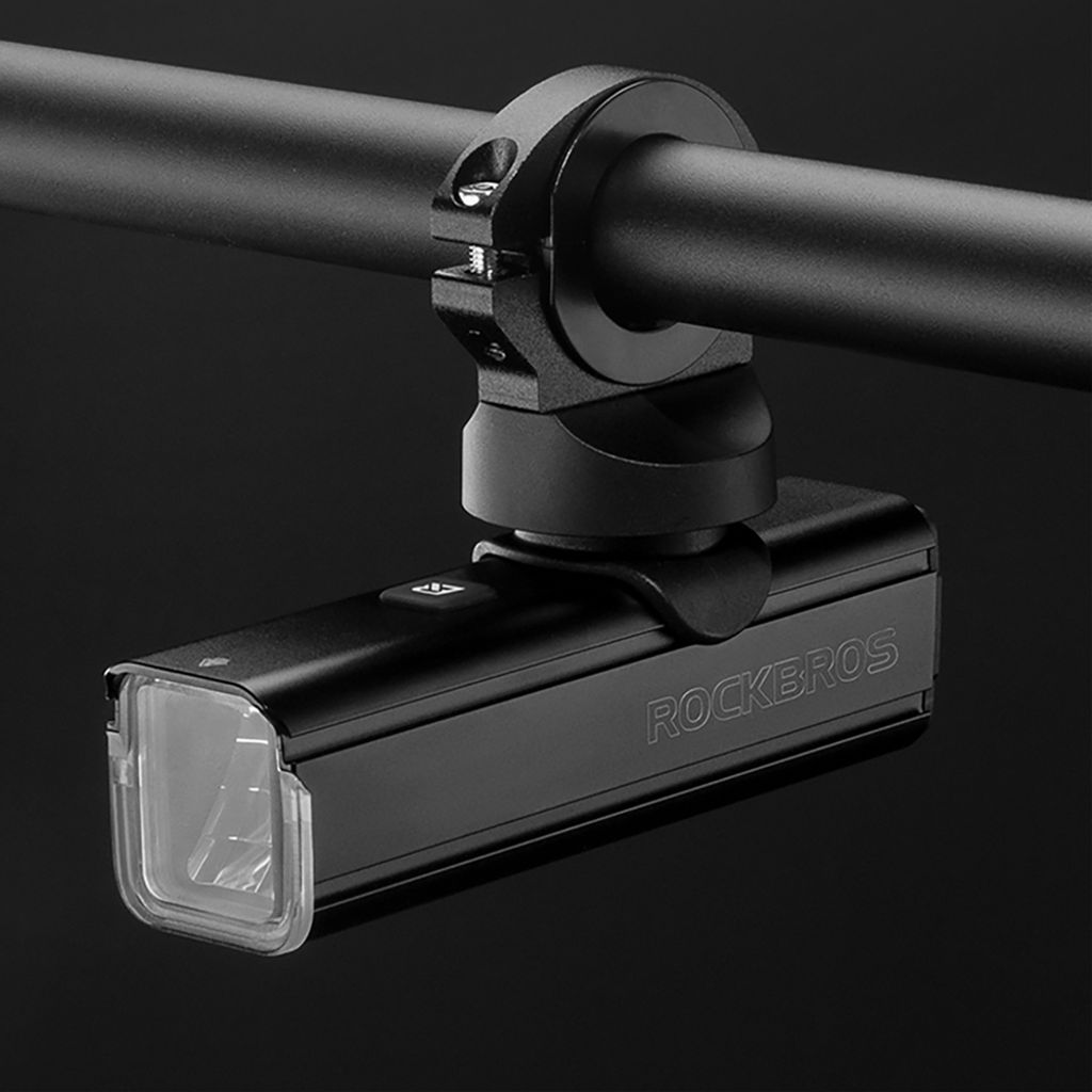 Rockbros sykkellykt foran 1000 lm + USB-C - USB-A-kabel - svart