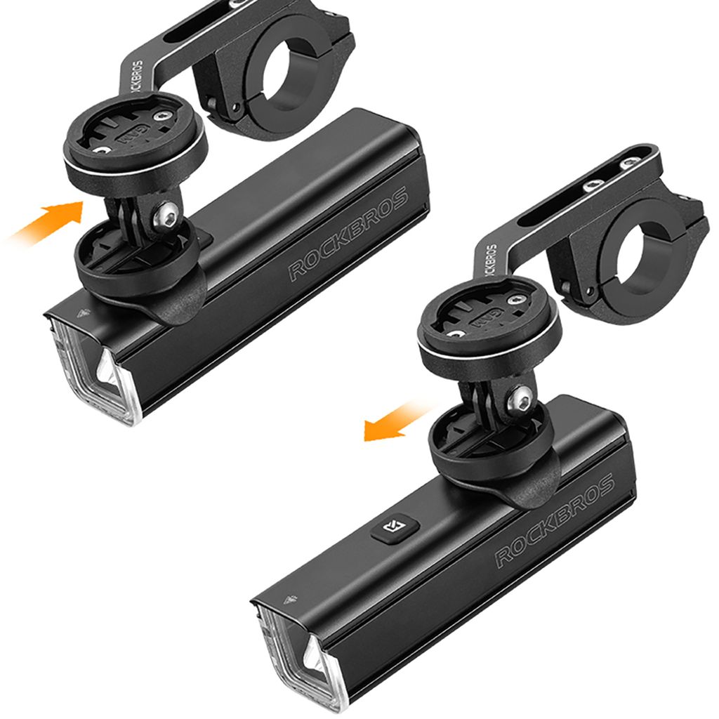 Rockbros sykkellykt foran 1000 lm + USB-C - USB-A-kabel - svart