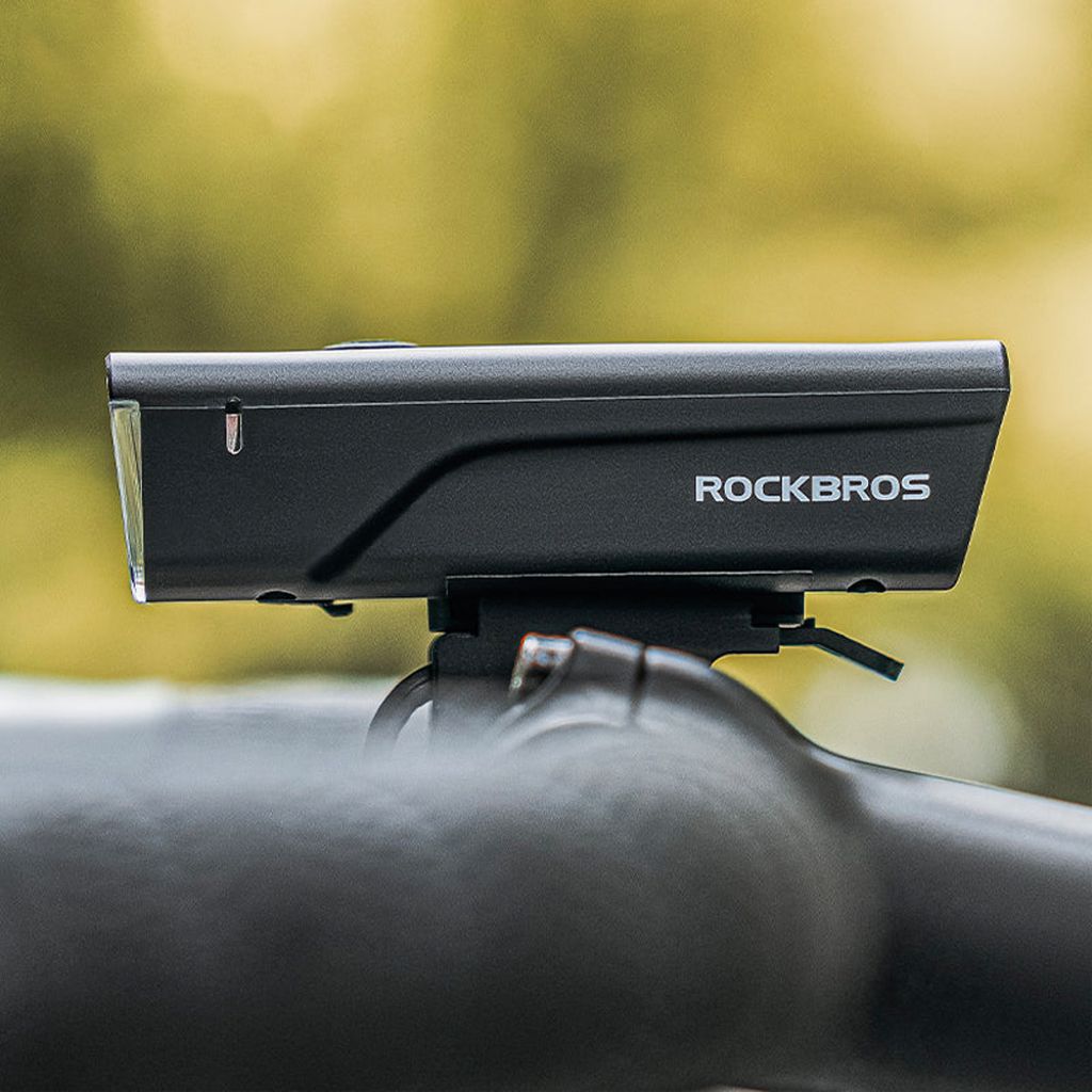 Rockbros Framlampa för cykel 260 lm, uppladdningsbar 1500mAh – svart