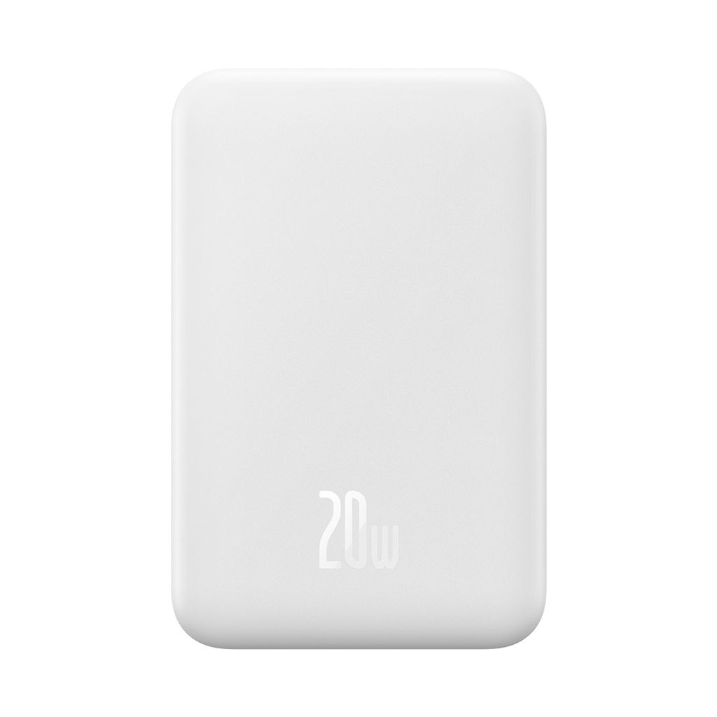 Baseus Magnetic Mini 20000 mAh 20W powerbank hvit + USB-C/USB-C kabel