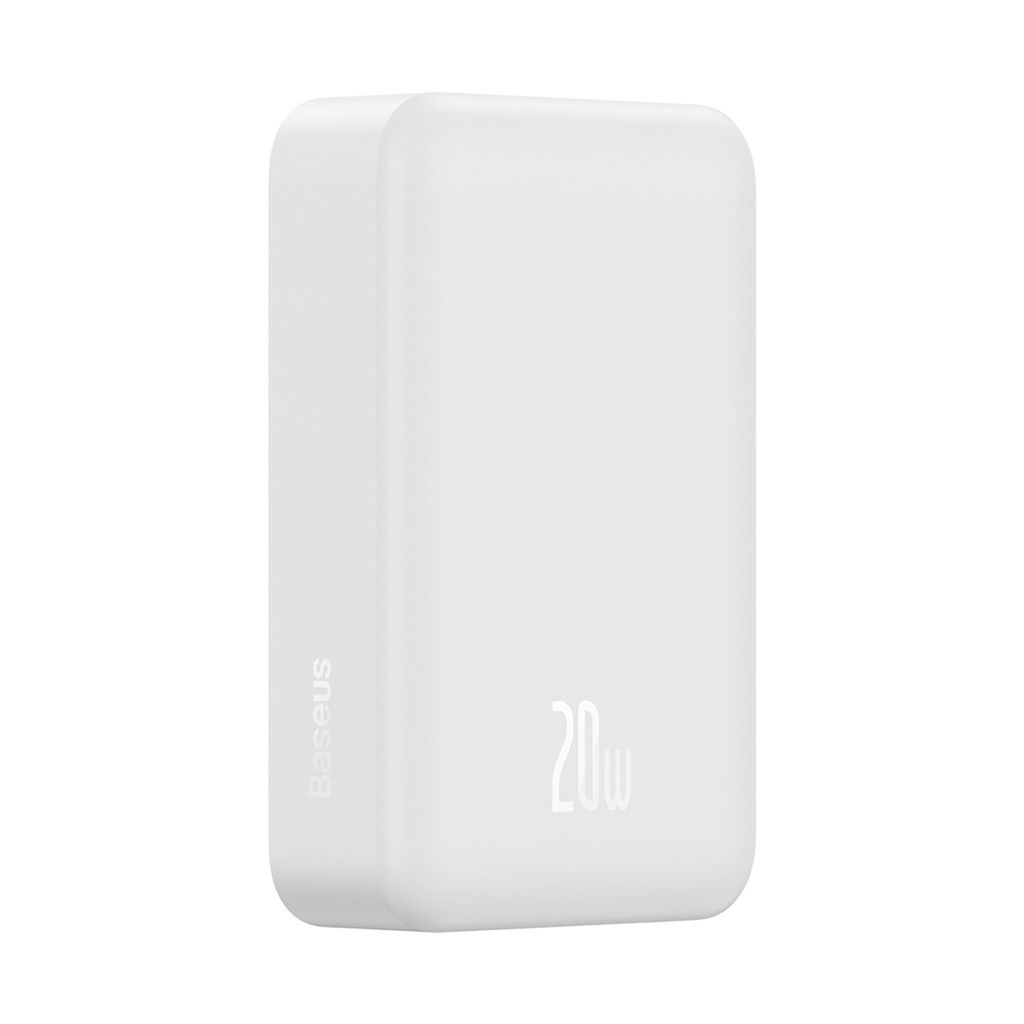 Baseus Magnetic Mini 20000 mAh 20W powerbank hvit + USB-C/USB-C kabel