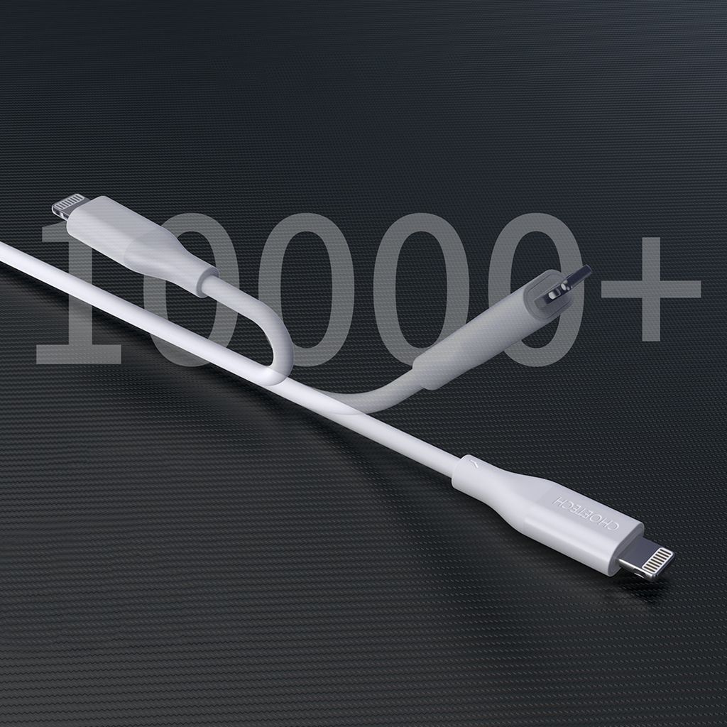 Choetech IP0040 USB-C / Lightning MFi PD 30W 1,2m kaapeli, valkoinen
