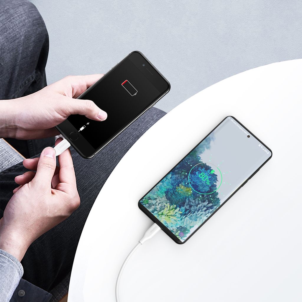 Choetech IP0040 USB-C / Lightning MFi PD 30W 1,2m kaapeli, valkoinen