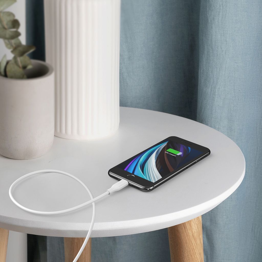 Choetech IP0040 USB-C / Lightning MFi PD 30W 1,2m kaapeli, valkoinen