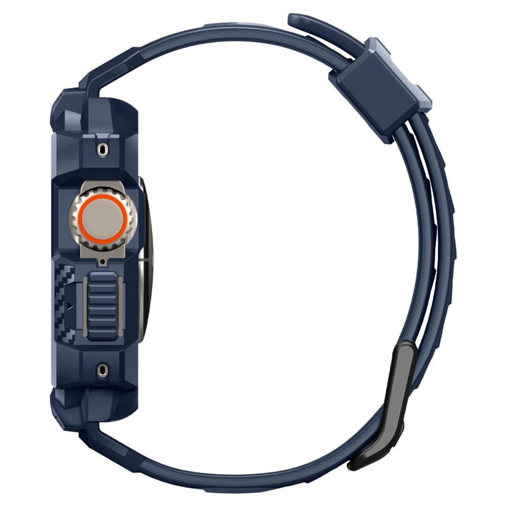 Spigen Rugged Armor Pro Kellonranneke & Kuori Apple Watch Ultra 1/2 49mm - Sininen